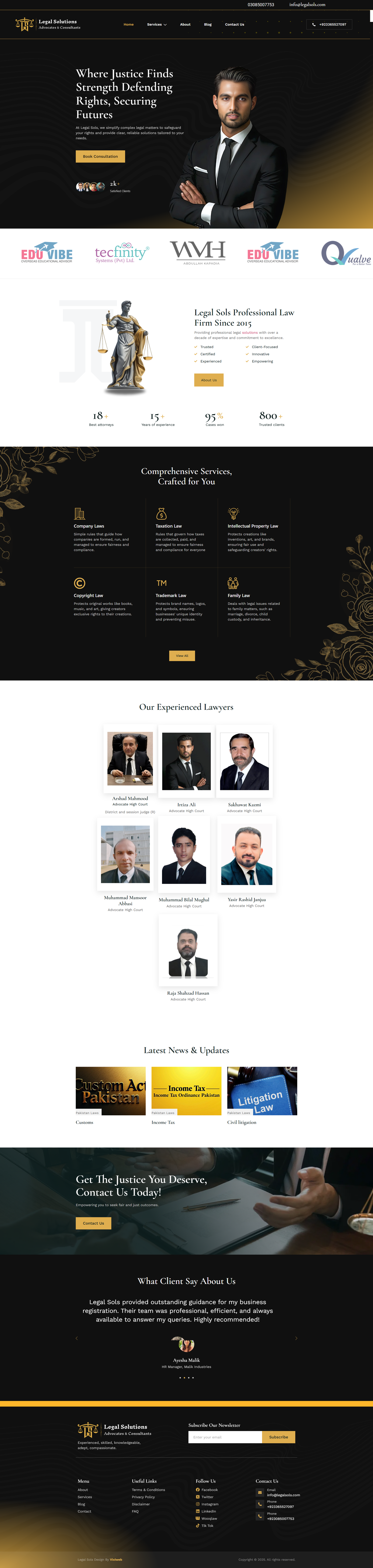 LegalSols Corporate Legal Solutions Website