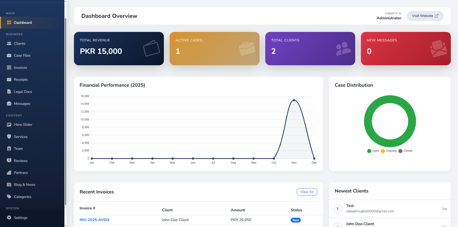 LegalSols Professional Legal & Tax Service Website with Advanced Laravel Admin Dashboard gallery image